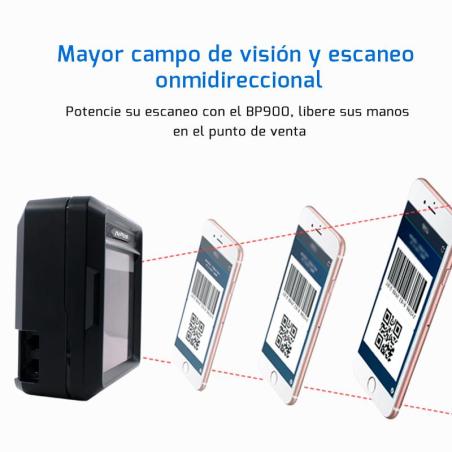 LECTOR AVPOS CODIGO DE BARRAS BP900 OMNIDIRECCIONAL USB 1D + 2D + QR