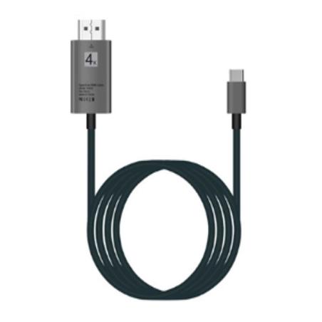 CABLE CONVERSOR THUNDERBOLT USB-C C A HDMI 4K 60HZ BLACK