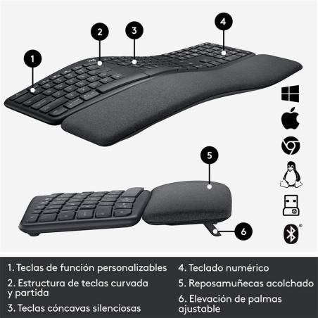 TECLADO LOGITECH ERGO K860 WIRELESS