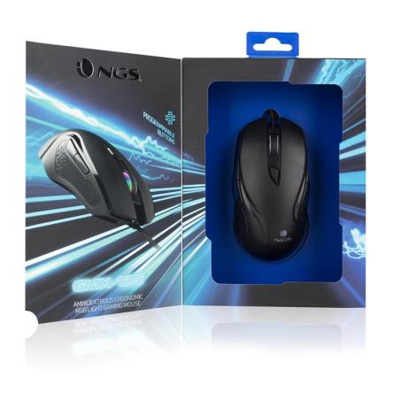 RATON NGS GAMING ERGONOMICO USB BLACK RGB