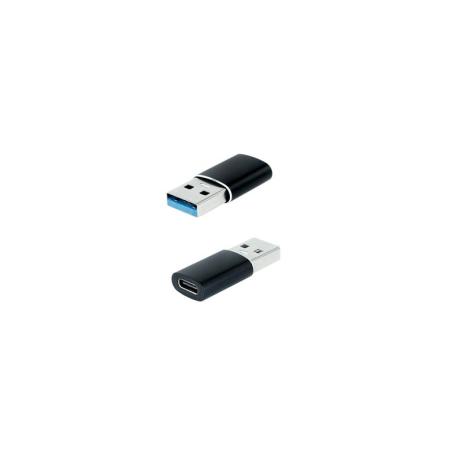 ADAPTADOR NANOCABLE USB-A/M 3.1 A USB-C/H BLACK