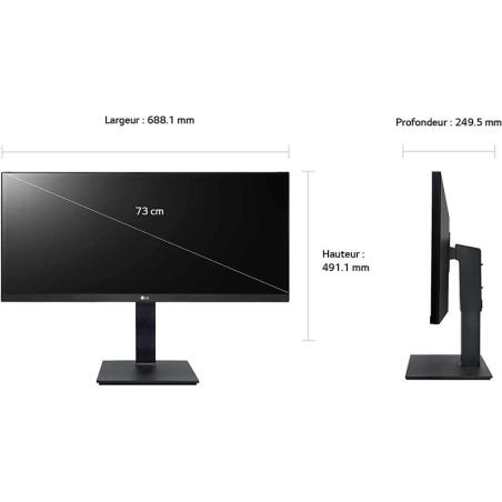 MONITOR LG 29 WFHD ULTRAWIDE HDMI DP BLACK