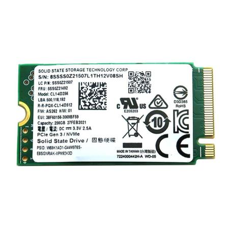DISCO DURO SSD LENOVO 256GB M.2 NVME 2242 M2