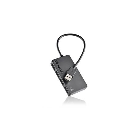 HUB USB NGS 4 PUERTOS USB 2.0 BLACK