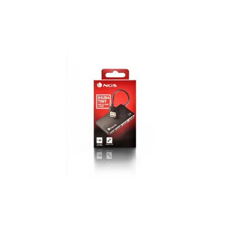 HUB USB NGS 4 PUERTOS USB 2.0 BLACK